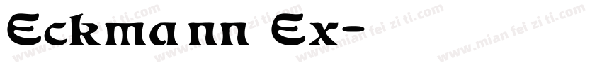 Eckmann Ex字体转换